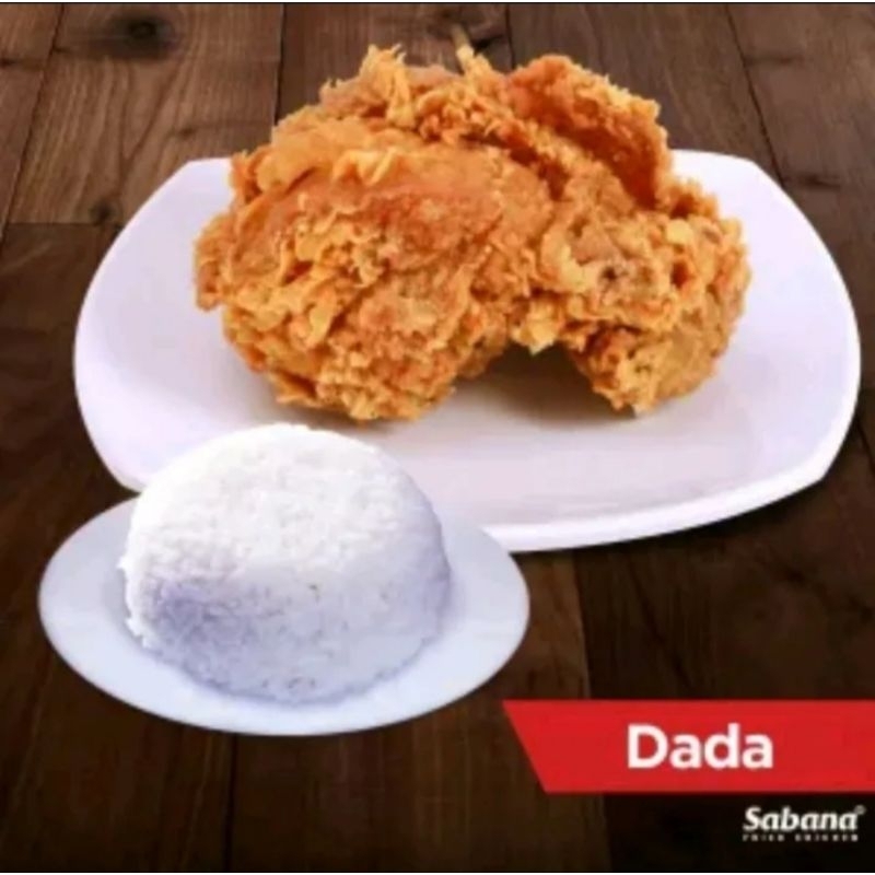 

SABANA FRIED CHICKEN/ paket nasi ayam dada