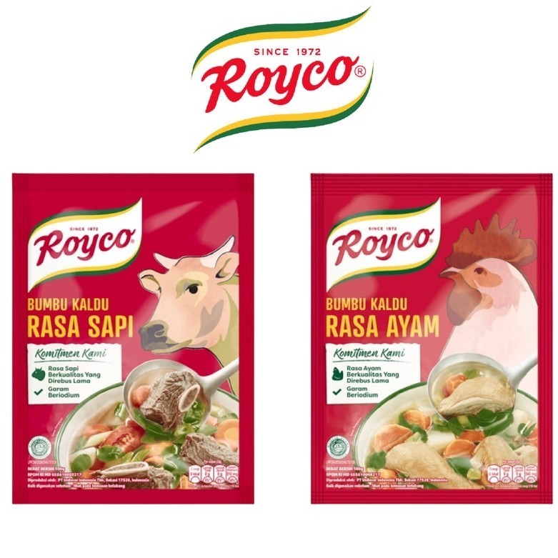 

Royco 220gr Kaldu Penyedap Rasa Makanan / Royko Bumbu Ayam - Sapi 220 Gram