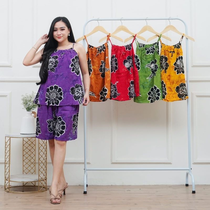 [MeeBee] Hotpant ABG Batik Cap Copar Yukensi Warna