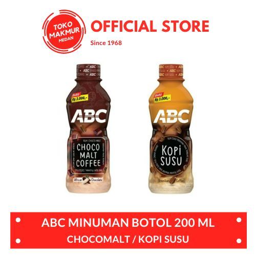 

ABC CHOCOMALT KOPI / KOPI SUSU 200 ML - MINUMAN BOTOL