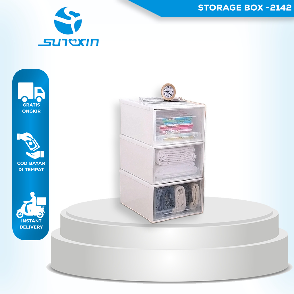 SUNXIN - Storage Box -2142/ Tempat Penyimpanan/ Container Box Plastik