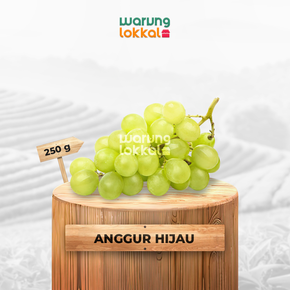 

Anggur Hijau 250g - Warung Lokkal