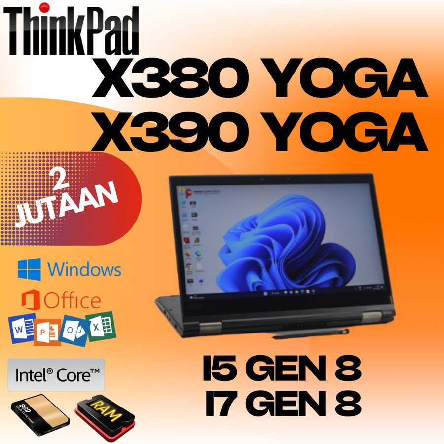 Lenovo Thinkpad X390 YOGA I7 | X380 YOGA I7 16GB