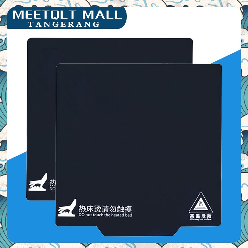Magnetic panas Bed Tape printer 3D 220x220mm-Stiker Hot Bed Printer 3D Penggunaan Kembali