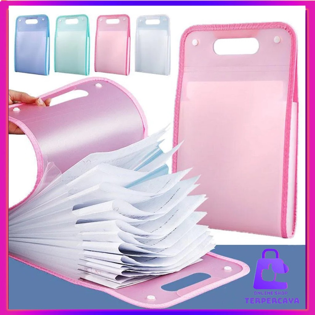 

OST Tas file Handle Warna Transparan Anti Air Multi Layer Folder Tas File 13 Sekat Map Tas Dokumen A4 Folder Map Kerja Document
