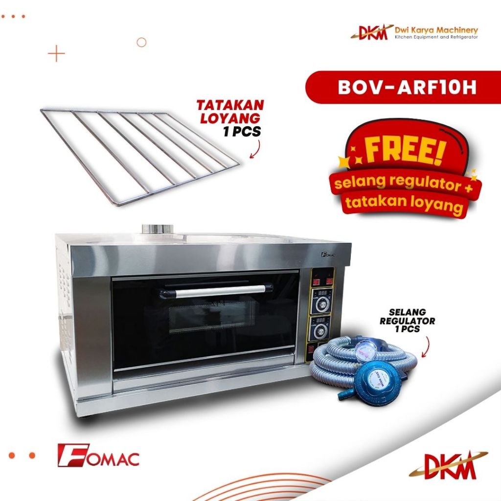 Oven Gas Fomac 1 Deck 1 Tray BOV-ARF10H/Oven Gas Fomac BOV ARF 10H/Oven 1Deck 1Tray Fomac