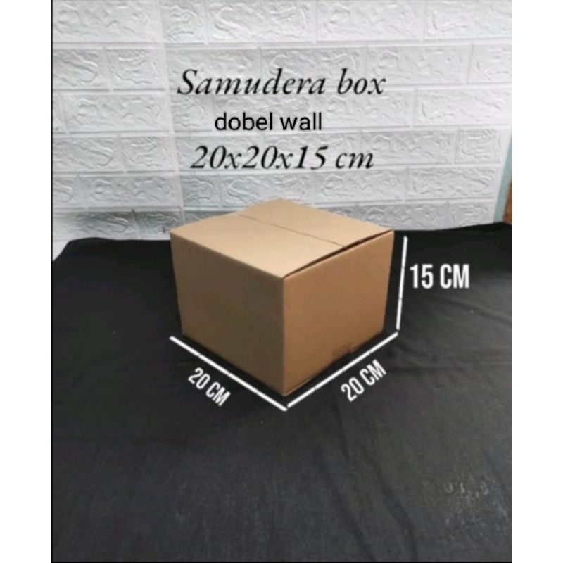 

kardus box UK 20x20x15 cm (dobel wall ) polos
