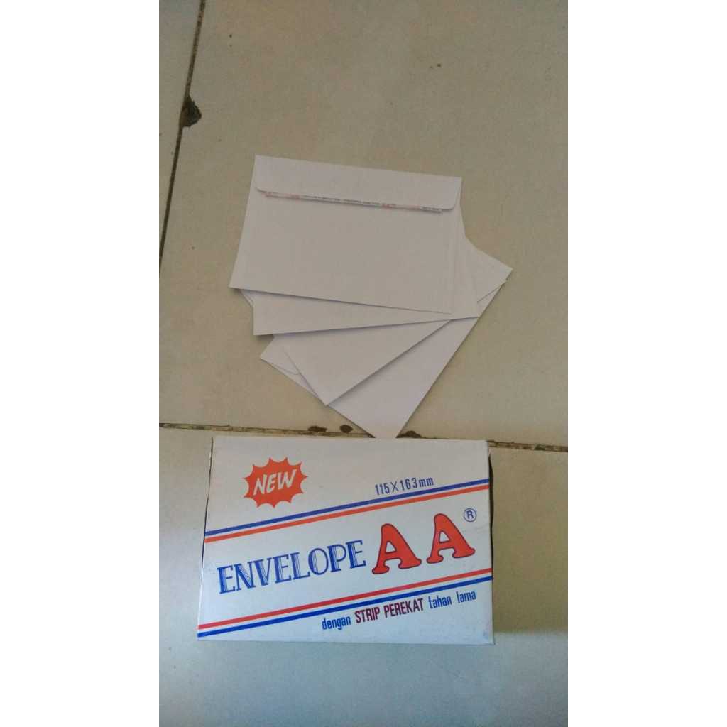 

Amplop Putih 110 (1 Kotak)