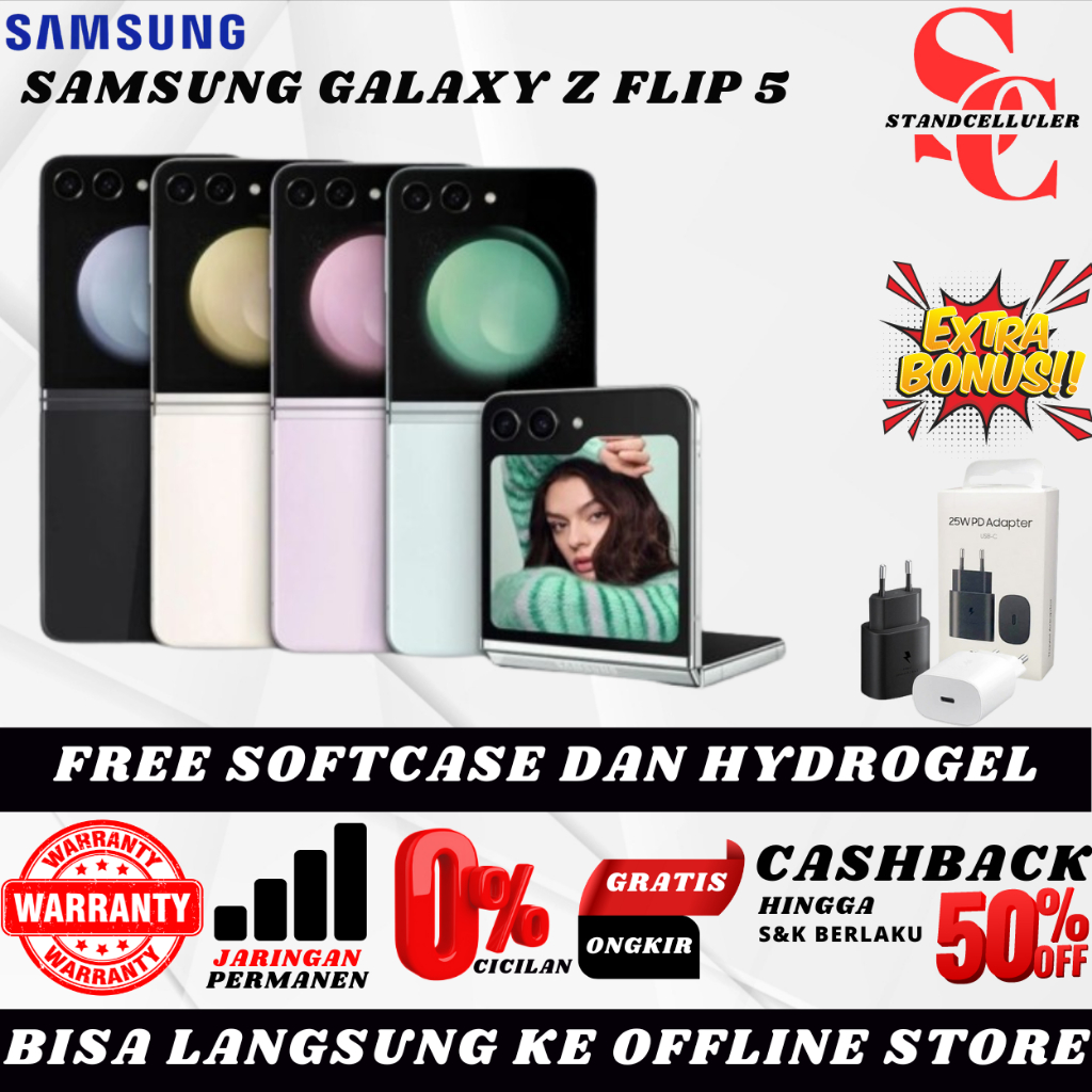 SEIN | Samsung Galaxy Z Flip 5 | Flip 4 | Flip 3 512GB 256GB 128GB Second Fullset Original Resmi Ind