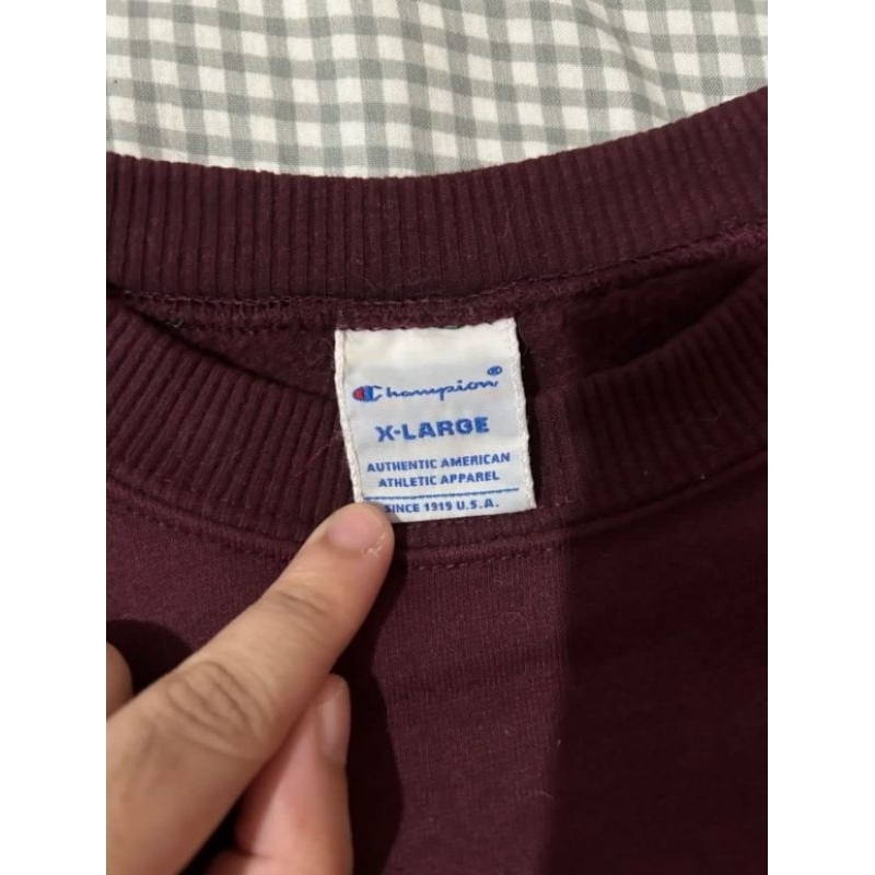 CREWNECK CHAMPION ORIGINAL MAROON XL