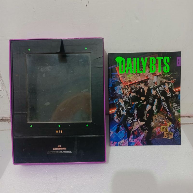 [ BOLEH NEGO ] BTS season greetongs 2022 daily bts Box + photobook namjoon rm seokjin jin hoseok jho