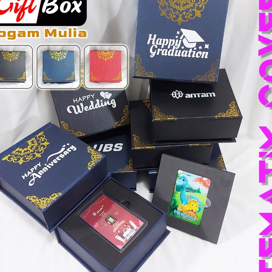 

FG2 Gift Box LM Hadiah Kado Hampers untuk Berbagai Brand Logam Mulia Kotak Emas