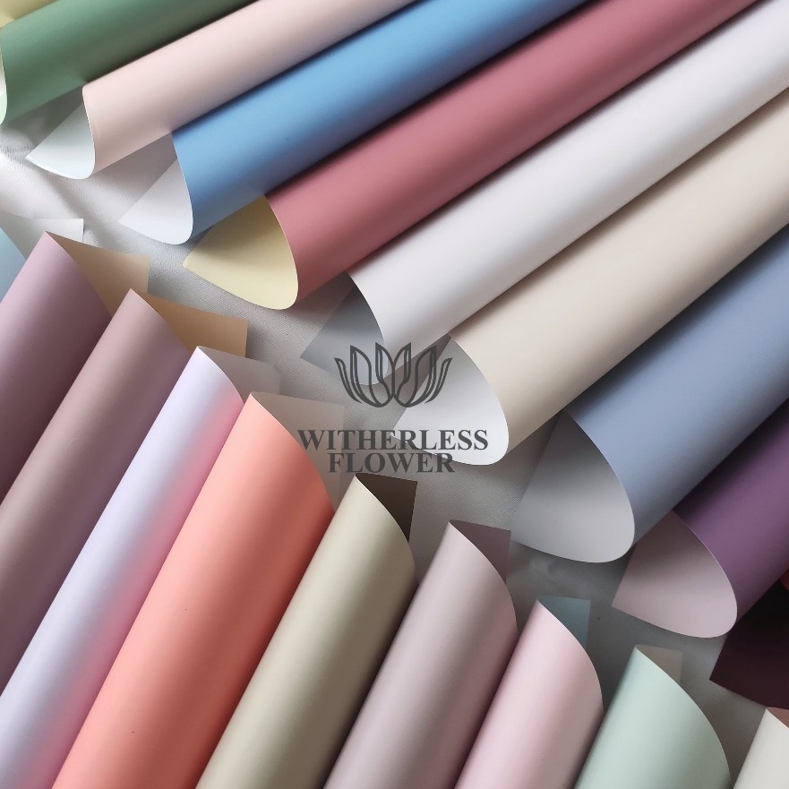 

Boom 1 2 LEMBAR Cellophane BiColor Basic Kertas Buket Bunga Florist Flower Wrapping Paper