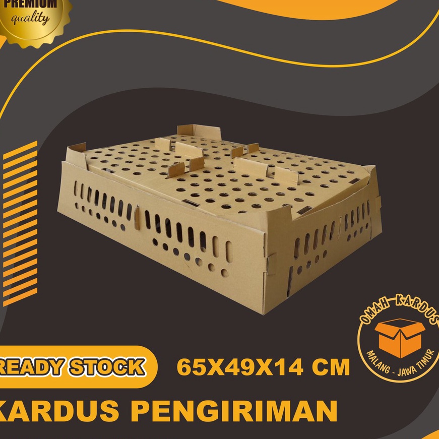

Langka Kardus DOC pengiriman anak ayam muat 1 ekor ukuran 65x39x14 cm