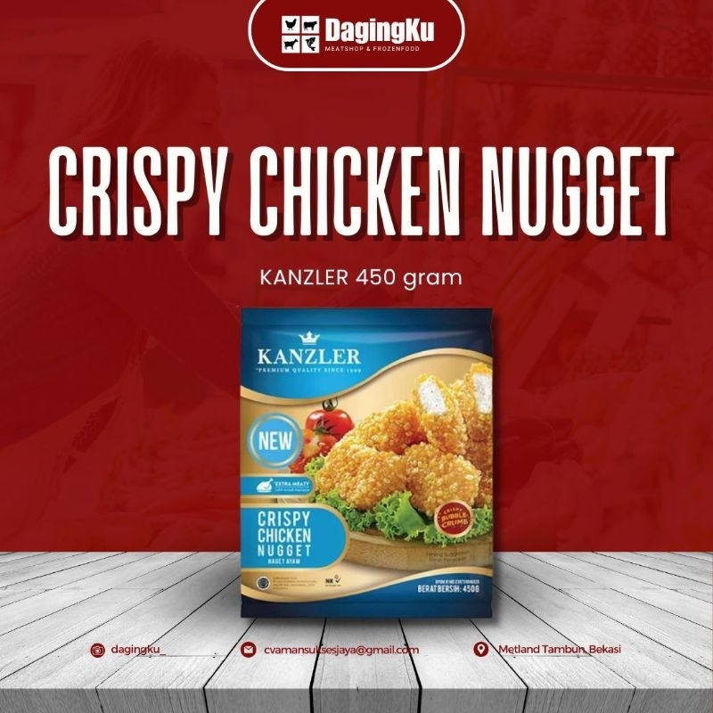 

Kanzler Crispy Chiken Nugget 450Grm/Kanzler Chiken Nugget 450Grm