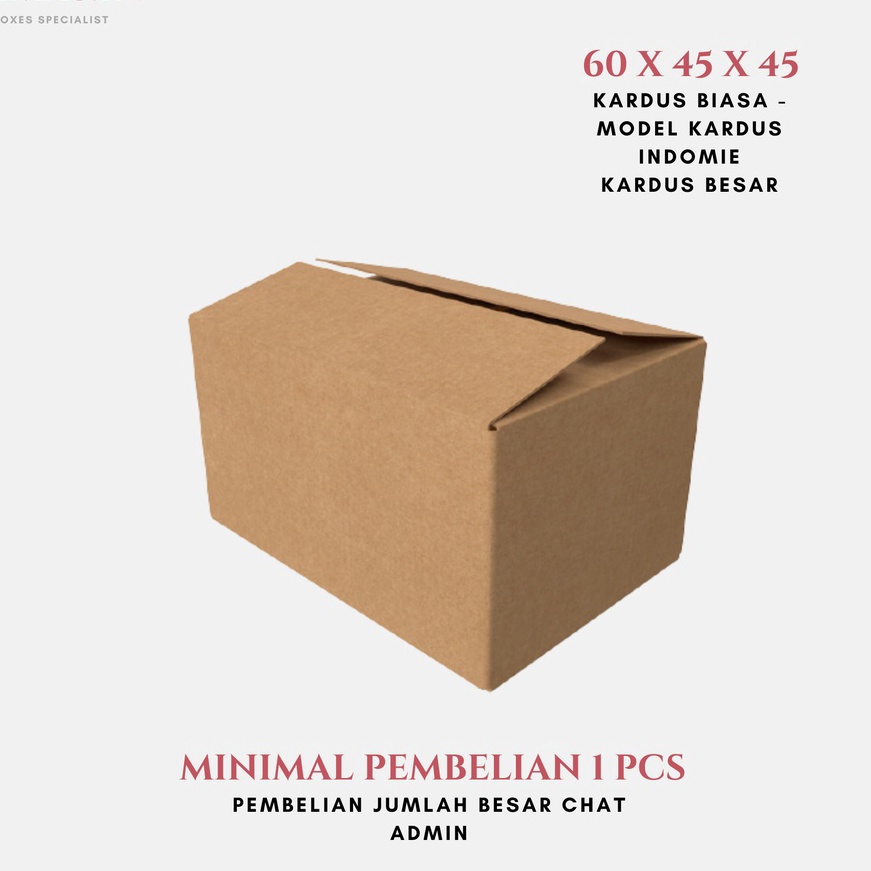 

KI3 Kardus Packing 6x45x45 Karton Box Dus Packaging Besar Jumbo Pindahan Polos Murah