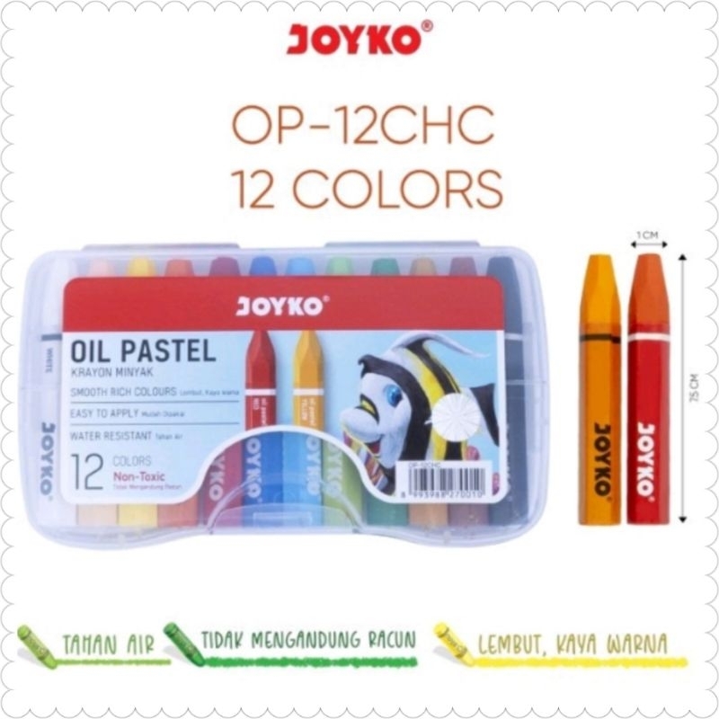

Crayon case TiTi 12 warna / Krayon 12 warna / Oil pastel 12 warna OP-12CHC / Krayon minyak 12 warna / crayon non toxic / alat menggambar anak
