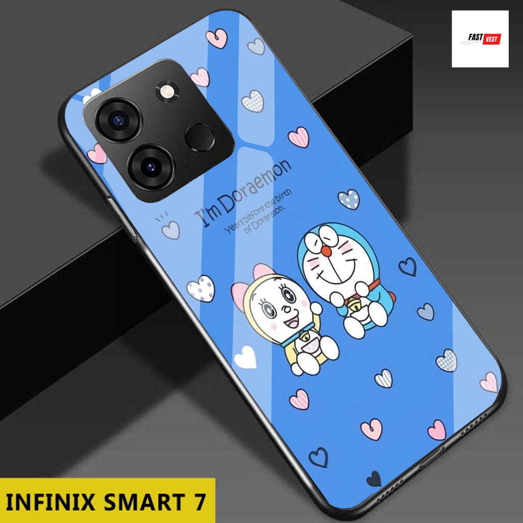 FV13 Softcase Glass Kaca Infinix Smart 7 2024 Terbaru Casing Handphone - Pelindung Handphone - Akses