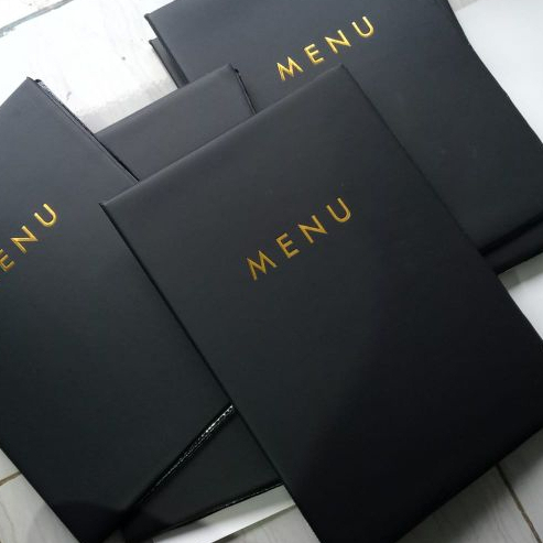 

buku menu cafe/resto/ dll ,ukuran isi masuk a4