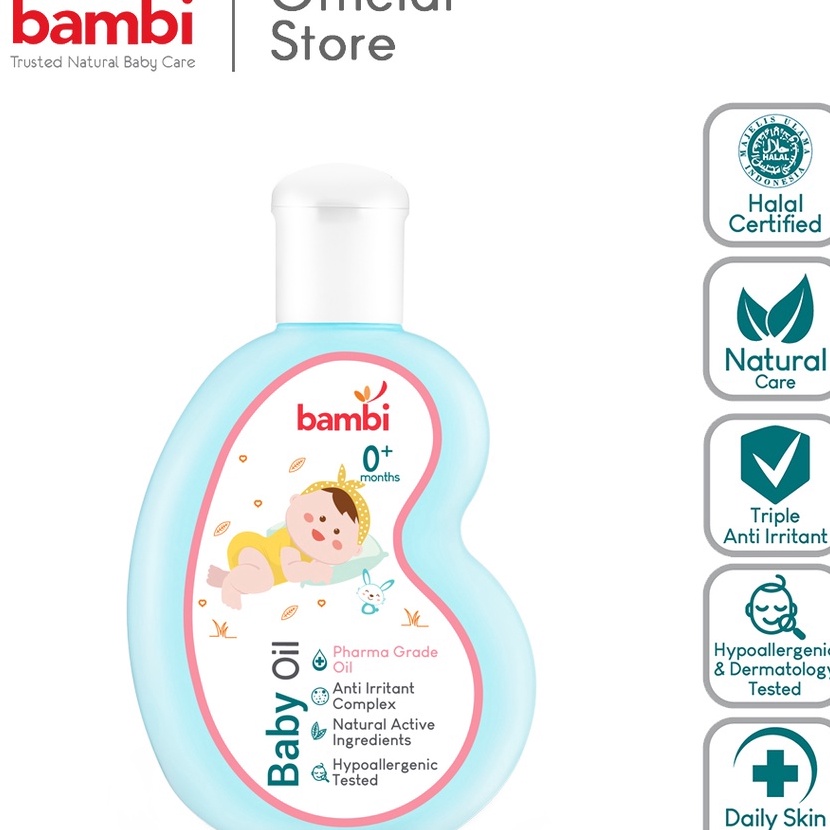 

Extra Bambi Baby Oil 1ml Baby Oil Pijat Bayi Kulit Normal Sensitif