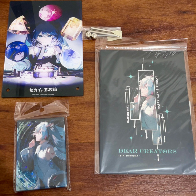 [Ada 2 foto] Hatsune miku 16th anniversary merchandise Commemorative Film keychain shaker Acrylic Pe