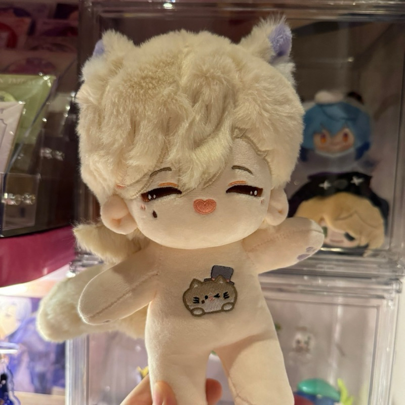 Lyney doll 20cm with Skeleton Genshin Impact Plush Boneka Cotton Anime