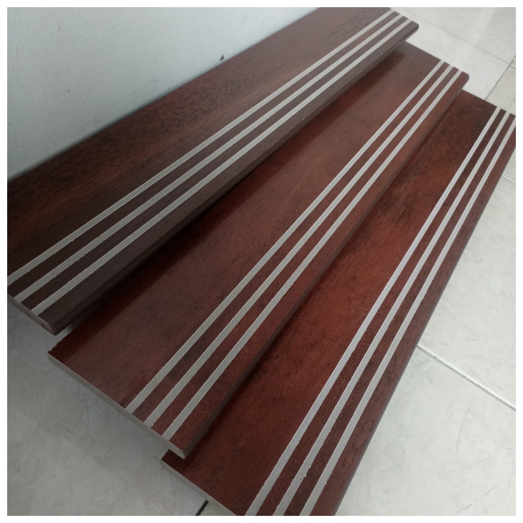 Stepnosing Granit 15x90 Coklat Fosil Rustic Lantai Tangga Anti Selip Original Granite Tile Termurah