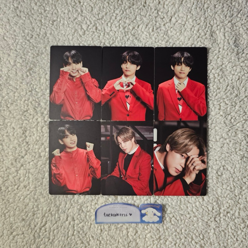BTS Map Of The Soul One Mini Photocard Jimin Taehyung Jungkook (BTS MPC MOTS ONE JM V JK) (V Heart) 