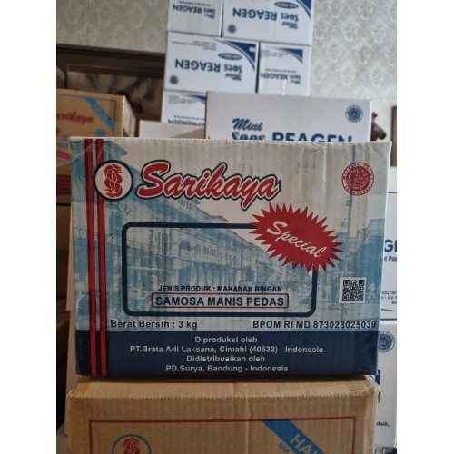 

QH Samosa Sarikaya Special 1 Dus Berat 3 Kg Samosa Manis Pedas