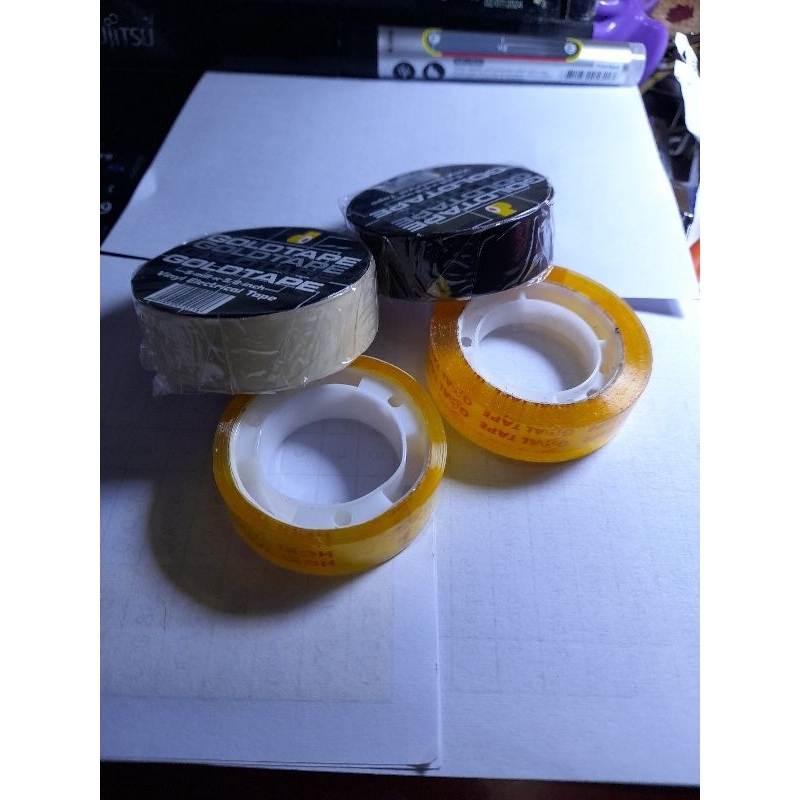 

Isolasi listrik 1-an isolasi kado 1-an pensil 2B 1-an ballpoint lilin 1-an