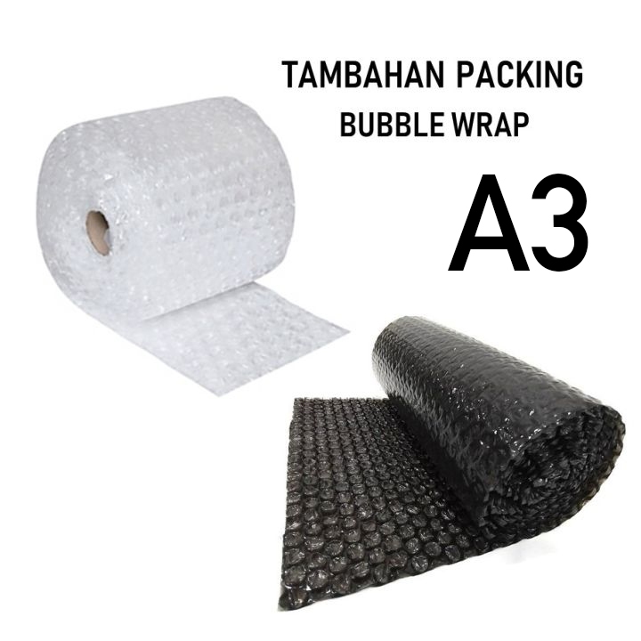 

Tambahan Packing Bubble Wrap - untuk bingkai A3 - Saffana Desain