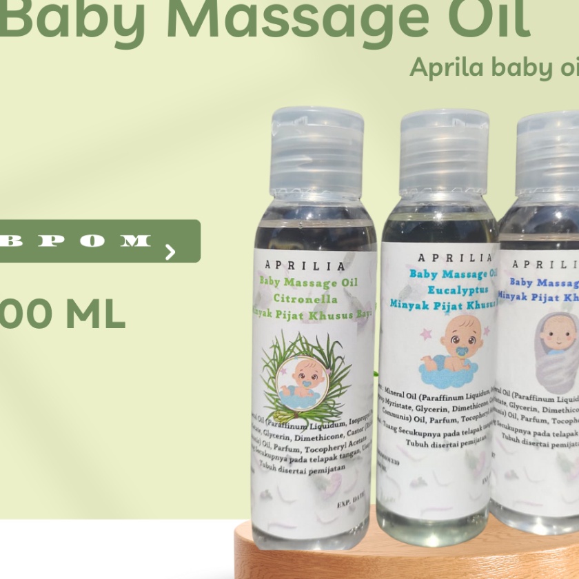 

FG2 Minyak Pijat Urut Baby Massage Oil Kayu Putih Aromaterapi anak kids massage oil BPOM 1 ml