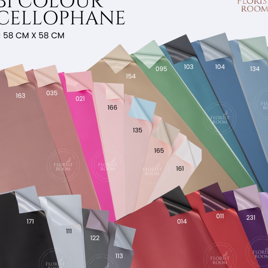 

KP8 2 Lembar Bi Color Cellophane Flower Wrapping