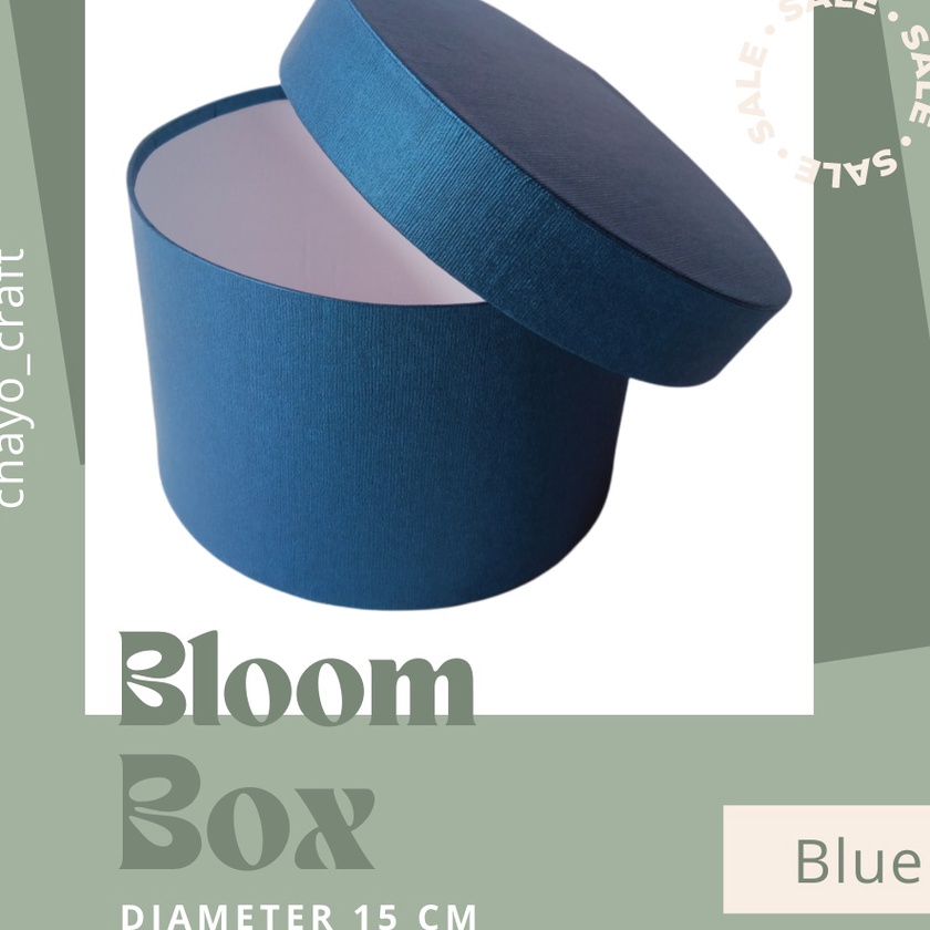 

HJ6 Bloom Box Box Bulat Diameter 15 cm Tinggi 1 cm