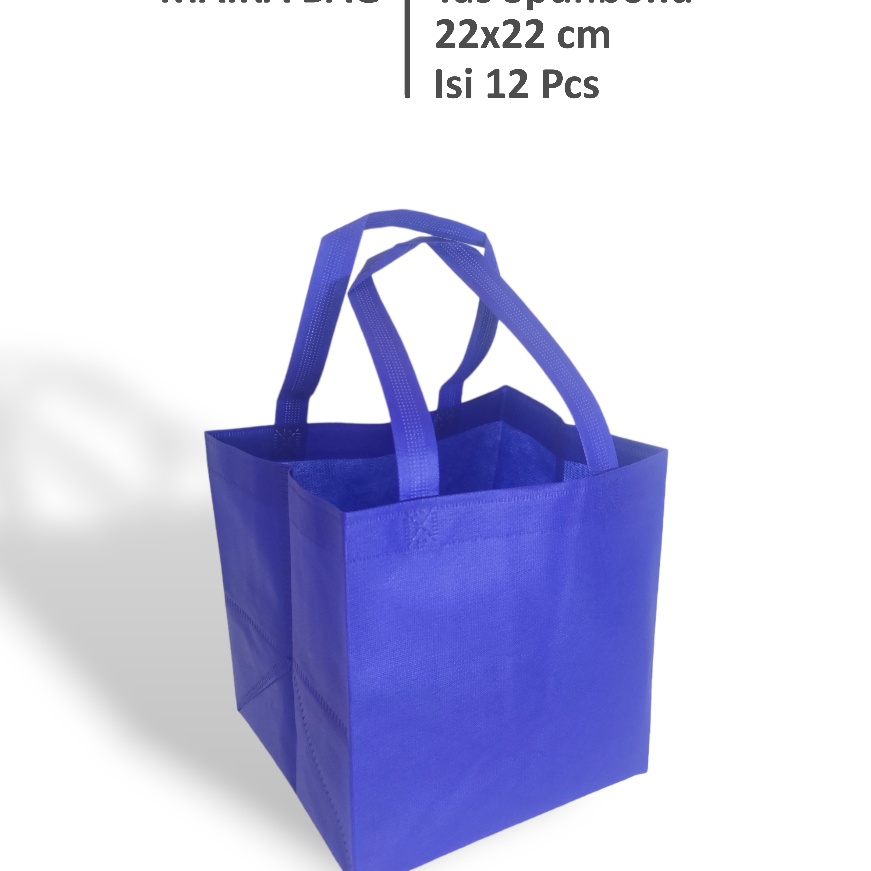 

murah 12 Pcs Tas Hajatan 22x22 cm Tas Box Nasi Tas Spunbond