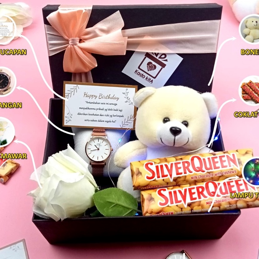 

KF7 KADO ULANG TAHUN CEWEK COD Hadiah Anniversary Kado Box Hampers Box Gift Box kadokita