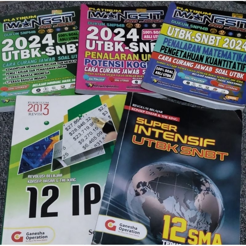 Preloved Buku UTBK (Wangsit & Koding GO)