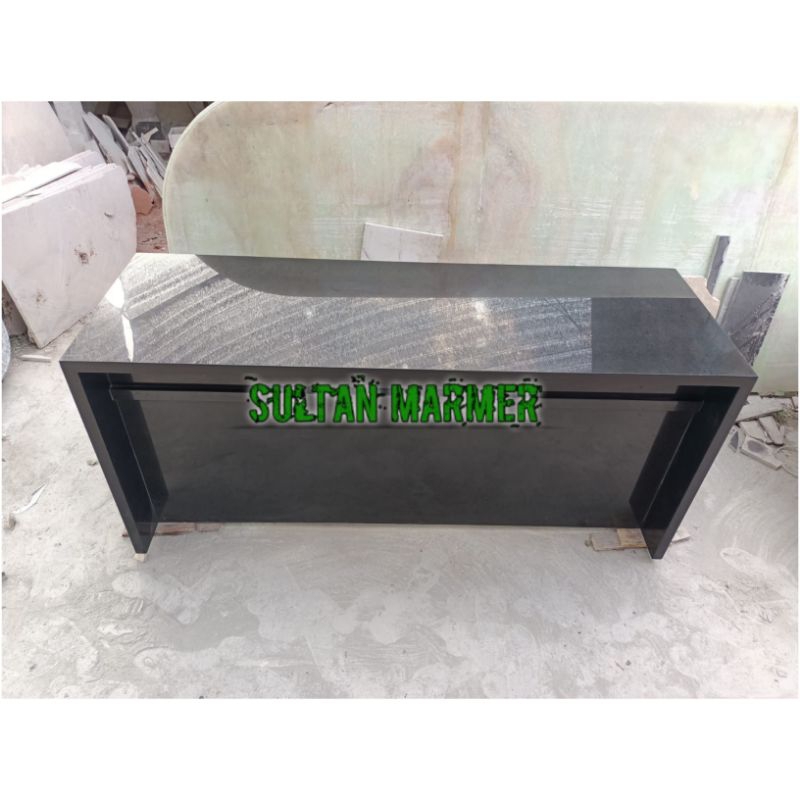 Meja Bar Dapur Batu Granit Hitam