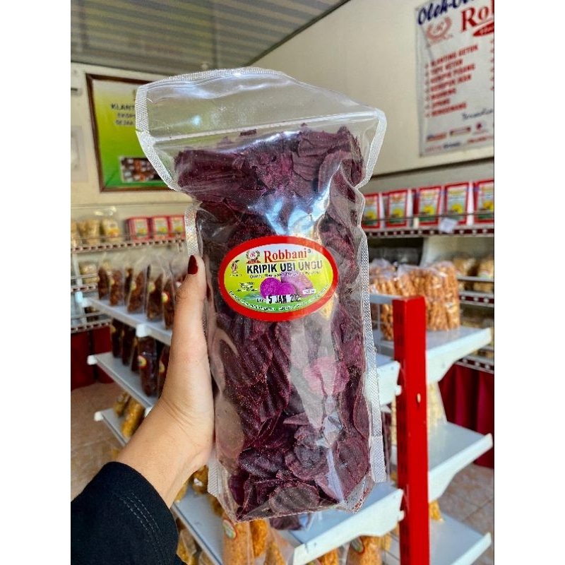 

Keripik Ubi Ungu Robbani Snack Oleh oleh Khas Lampung Rasa Original