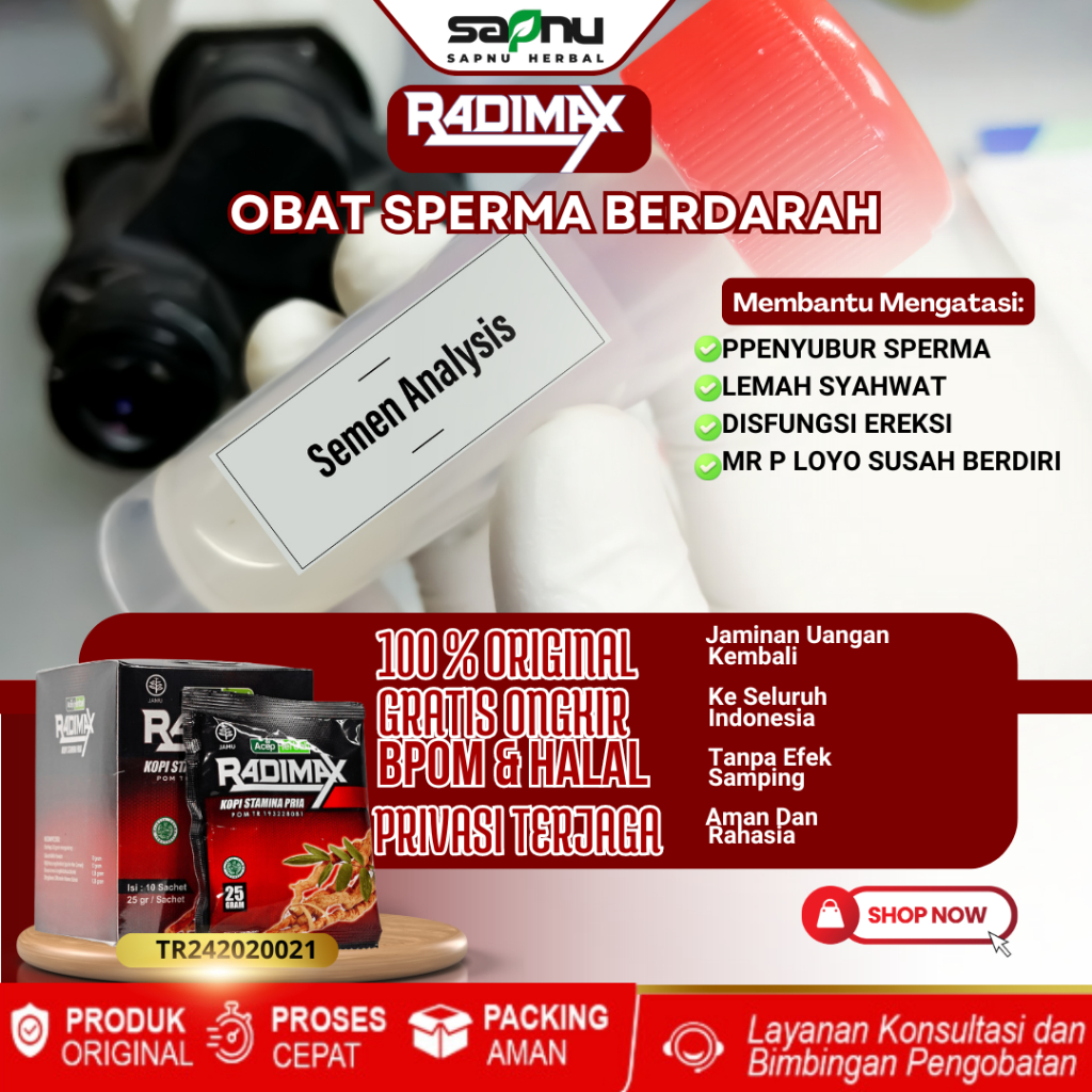 Obat Sperma Berdarah, Sperma Bercampur Darah, Air Mani Campur Darah, Air Mani Berwarna Kecoklatan, H