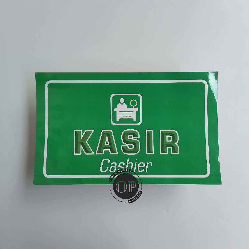 

Stiker Kasir - Chasier - Tempat Kasir - Stiker Vinyl
