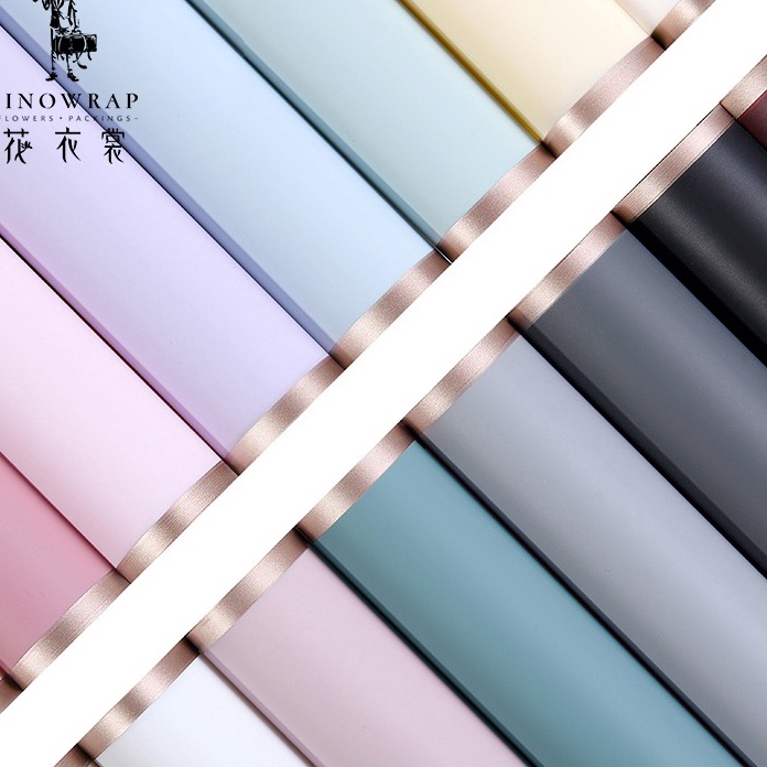 

Langka 2 Lembar Flower Wrapping Paper Varian List Gold Premium Florist Kertas Buket Bunga Korea Cellophane List Gold Premium Quality Merek Sinowrap GRADE A