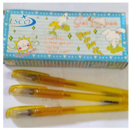 

Pulpen ballpoint Esco gel ink pen tinta emas
