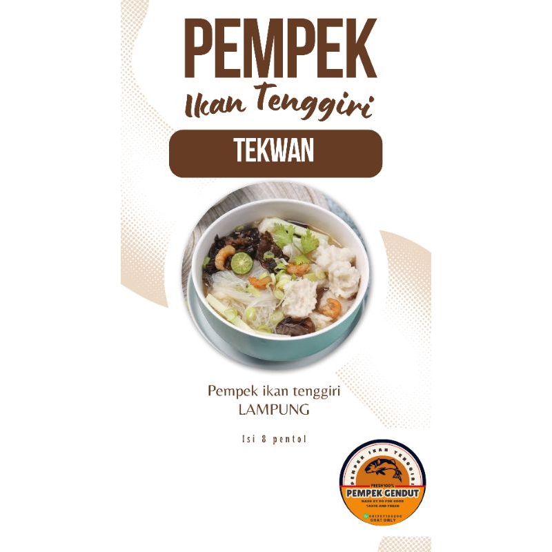 

PEMPEK IKAN TENGGIRI/TEKWAN/FROZEN/LAMPUNG