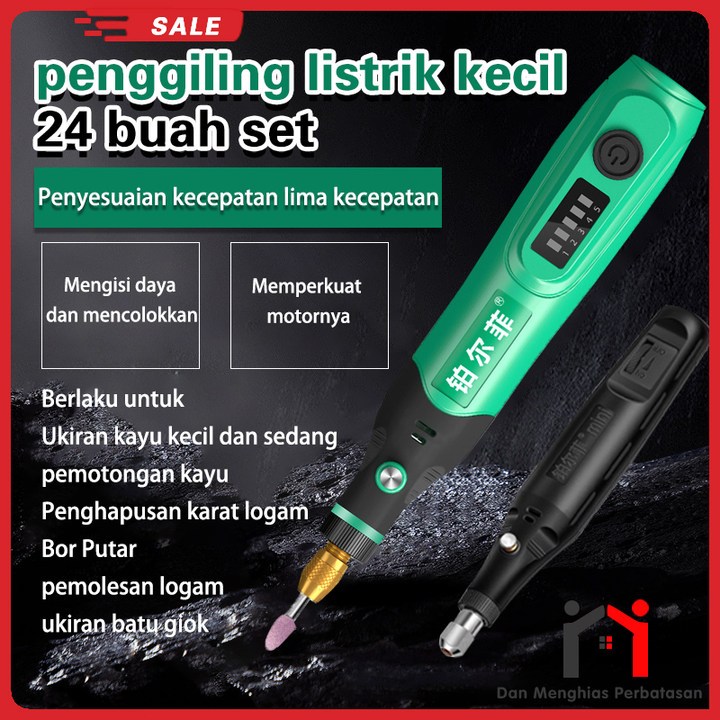 Alat ukiran batu giok poles genggam kecil penggiling multifungsi rumah tangga bor listrik mini alat 
