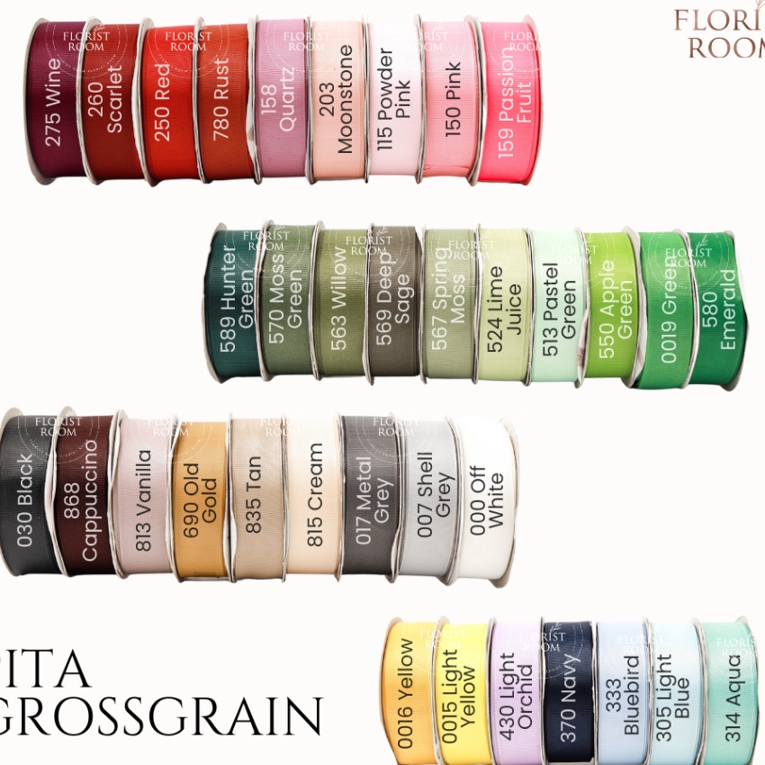 

Premium Pita Grossgrain 25cm x 2yard Ribbon kado hadiah Pita