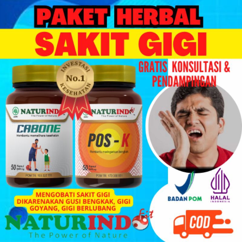 Obat Sakit Gigi Goyang dan Berlubang Gusi Bengkak Berdarah Penguat Gigi