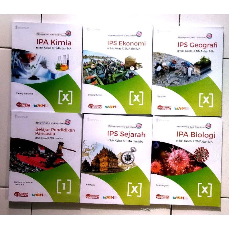 

ORIGINAL PLATINUM SMA/MA IPA IPS KIMIA BIOLOGI EKONOMI PANCASILA KELAS 10 X KURIKULUM MERDEKA TIGA SERANGKAI