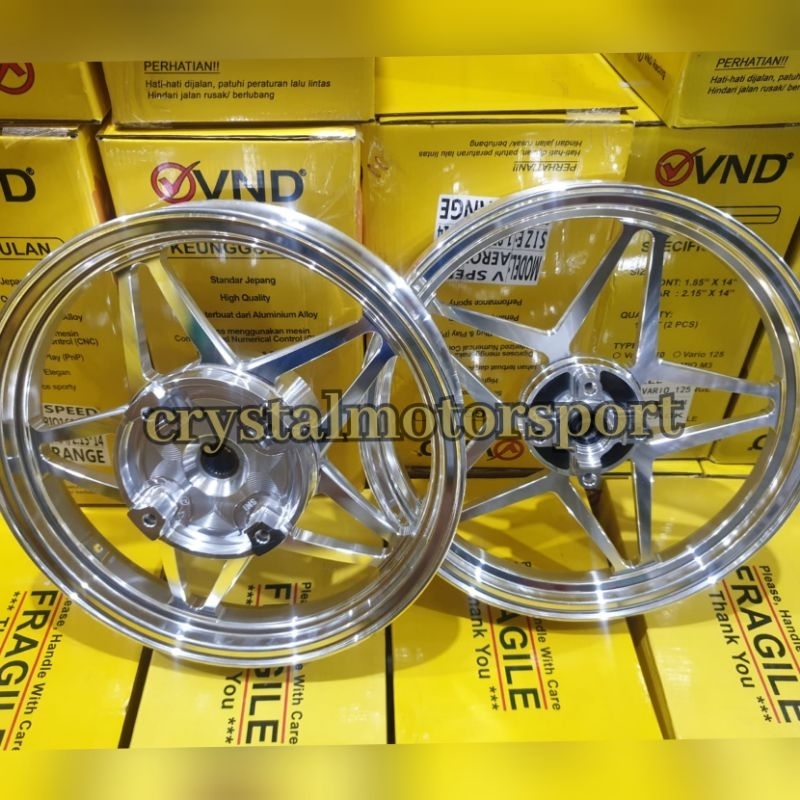 velg v speed vario 160 ABS 185 x 14 & 215 x 14  pelek bintang vario 160 abs original vnd