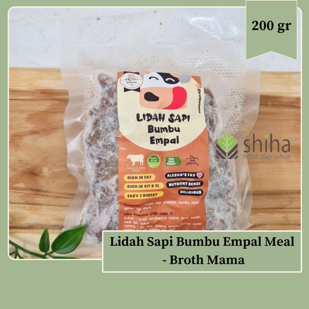 

LIDAH SAPI BUMBU EMPAL 200gr Brothmama Broth Mama | Warung Shiha